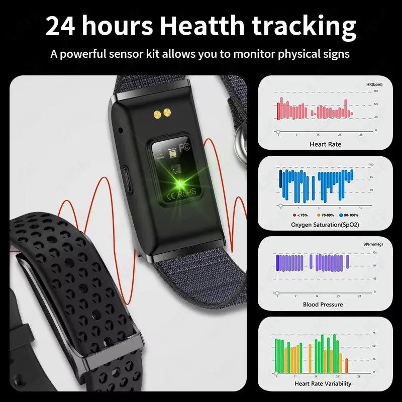 Health Smart Bracelet for Couples Heart Rate Monitor Activity Fitness Tracker Men Women Band Sports Waterproof Smart Watch