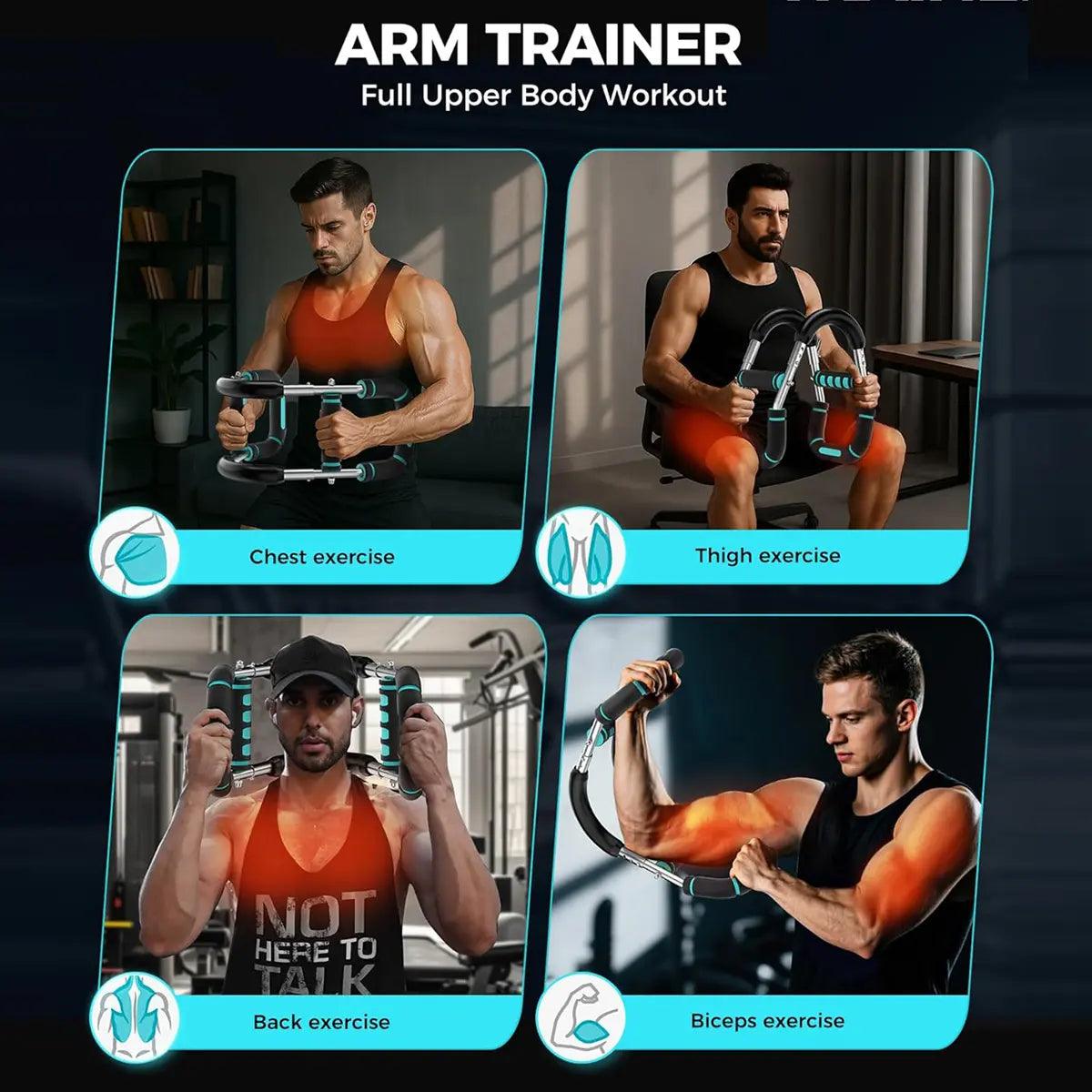 Adjustable Power Twister Bar Arm Trainer, Chest & Arm Strength Training Equipment for Men, Portable Upper Body Workout Tool for Home Gym Fitness Tiktokshopspringglowup
