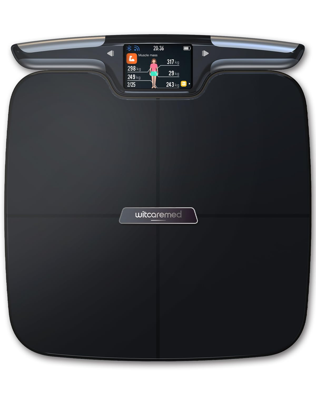 Smart Scale for Body Weight with BMI, Body Fat, Muscle Mass, 8 Electrode High Precision Bathroom Scale, Scale with App, 56 Body Composition Measurement
