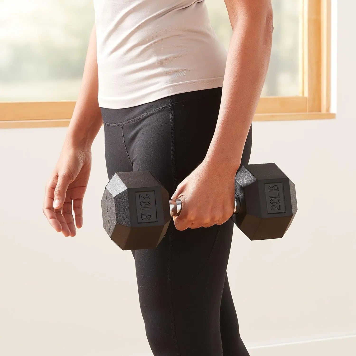 Rubber Hex Dumbbell Hand Weight