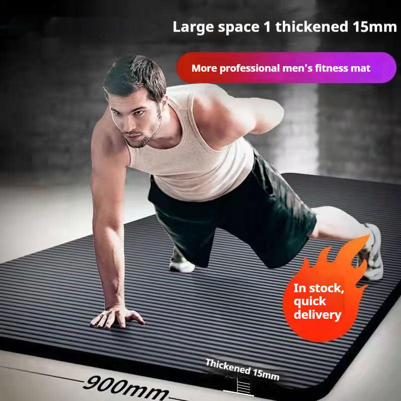 Extra thick 10mm yoga mat included in the First Home Gym Kit