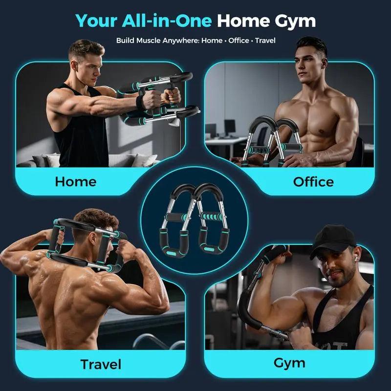 Adjustable Power Twister Bar Arm Trainer, Chest & Arm Strength Training Equipment for Men, Portable Upper Body Workout Tool for Home Gym Fitness Tiktokshopspringglowup