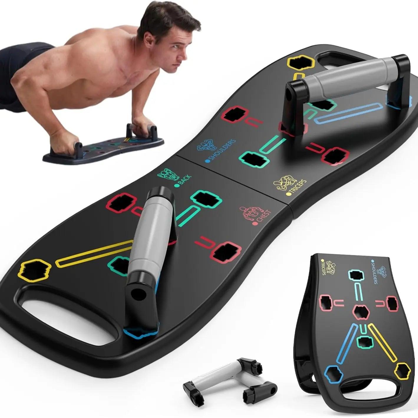 HOTWAVE Push up Board Fitness,Professional Strength Training Equipment for Chest, Shoulders, Back & Triceps, Portable Workout Station with Non-Slip Handles Home Exercise Machine Arm Exerciser Summervibes