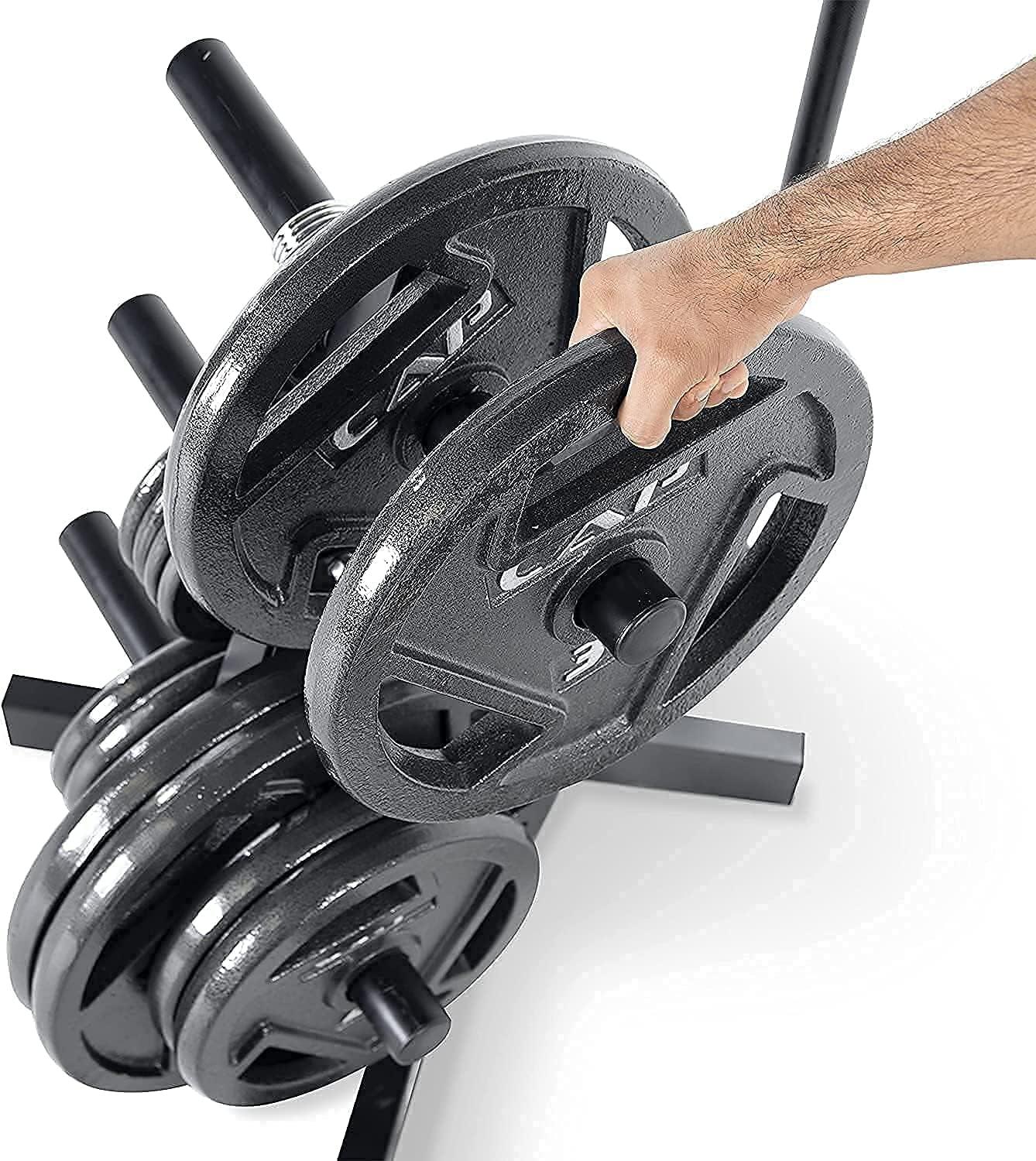 Cast Iron 2-Inch Olympic Grip Plate for Strength Training, Muscle Toning, Weight Loss & Crossfit - Multiple Choices Available