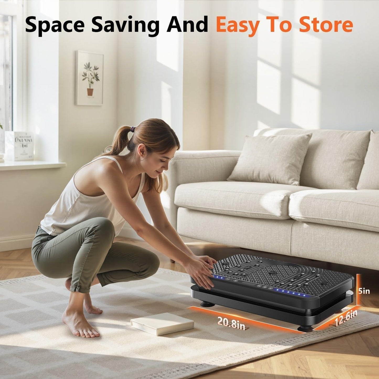Vibration Plate Fitness Platform Exercise Machine Vibrating Shaking Full Body Shaker Workout Vibrate Stand Shake Board Sport Gym for Weight Loss Fat Burner for Women Men