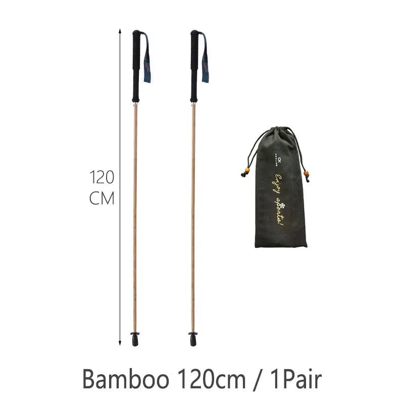 HEALING Ultra Light Trekking Pole Carbon Folding Hiking Stick Collapsible Hiking Poles Trekking Stick Walking Poles Walk