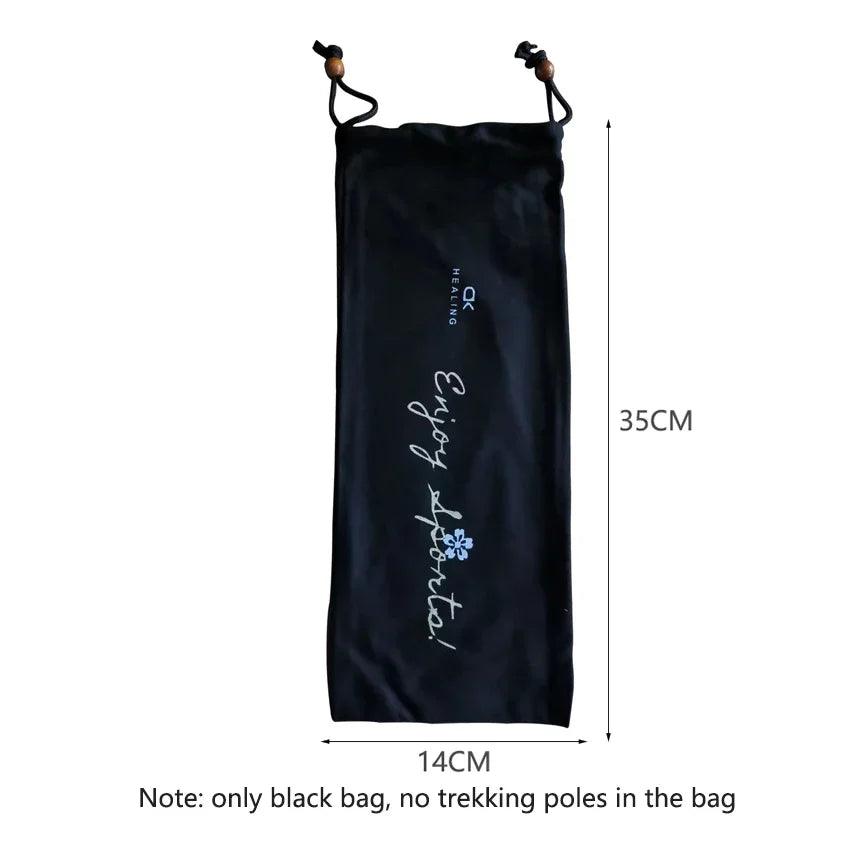 HEALING Ultra Light Trekking Pole Carbon Folding Hiking Stick Collapsible Hiking Poles Trekking Stick Walking Poles Walk
