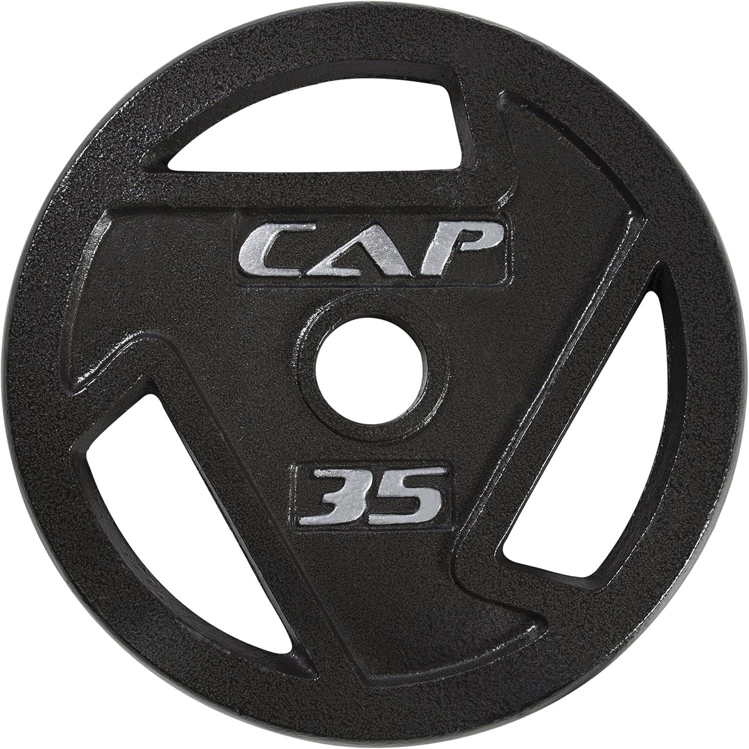 Cast Iron 2-Inch Olympic Grip Plate for Strength Training, Muscle Toning, Weight Loss & Crossfit - Multiple Choices Available