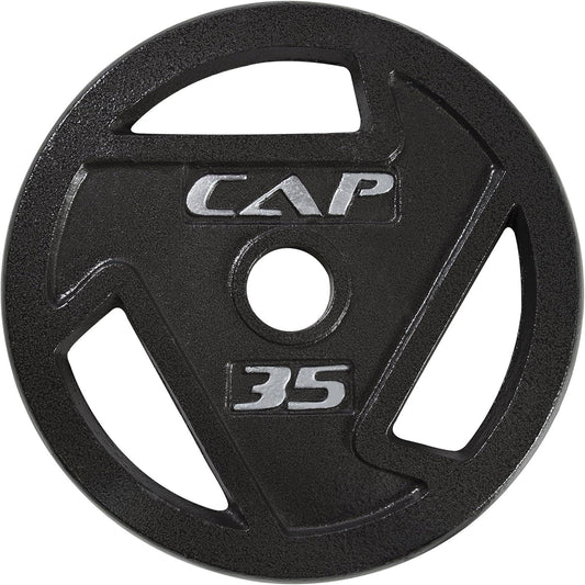 Cast Iron 2-Inch Olympic Grip Plate for Strength Training, Muscle Toning, Weight Loss & Crossfit - Multiple Choices Available