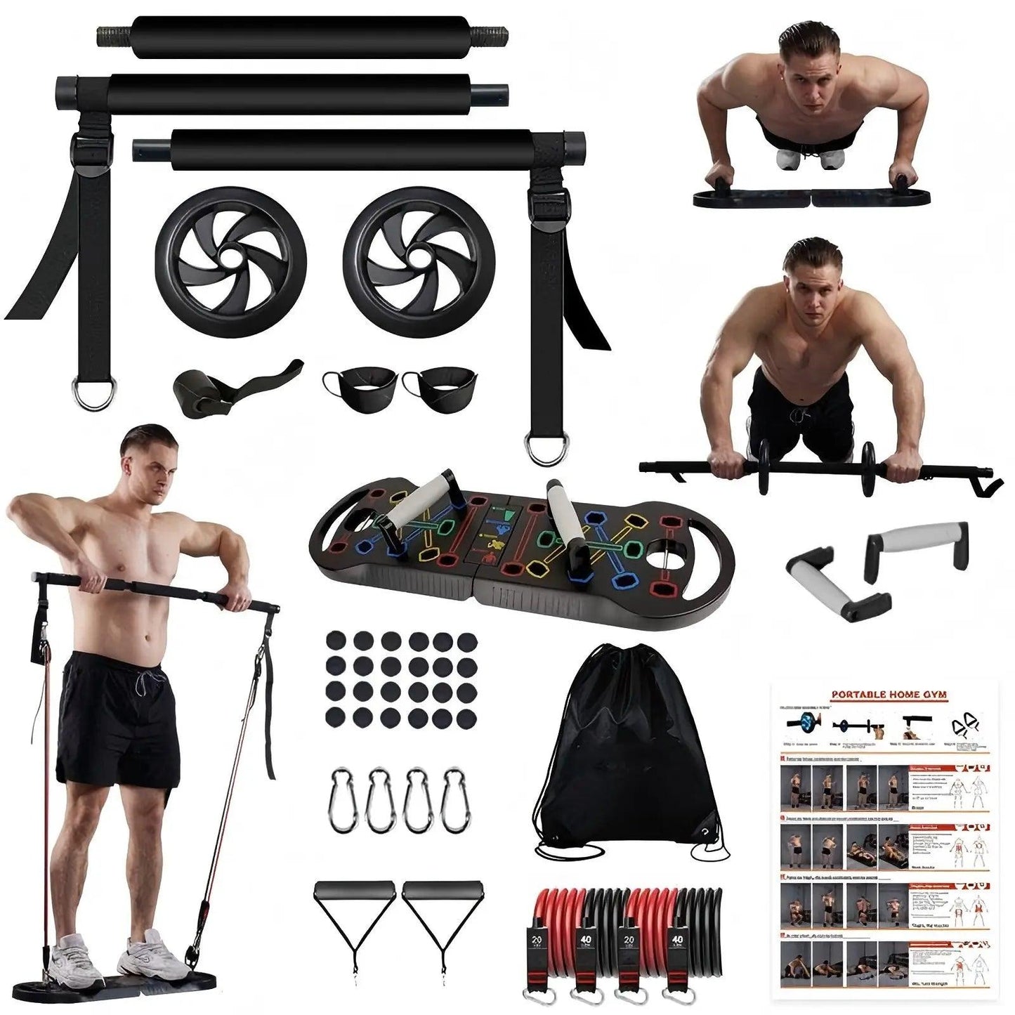 HOTWAVE Push up Board Fitness,Professional Strength Training Equipment for Chest, Shoulders, Back & Triceps, Portable Workout Station with Non-Slip Handles Home Exercise Machine Arm Exerciser Summervibes