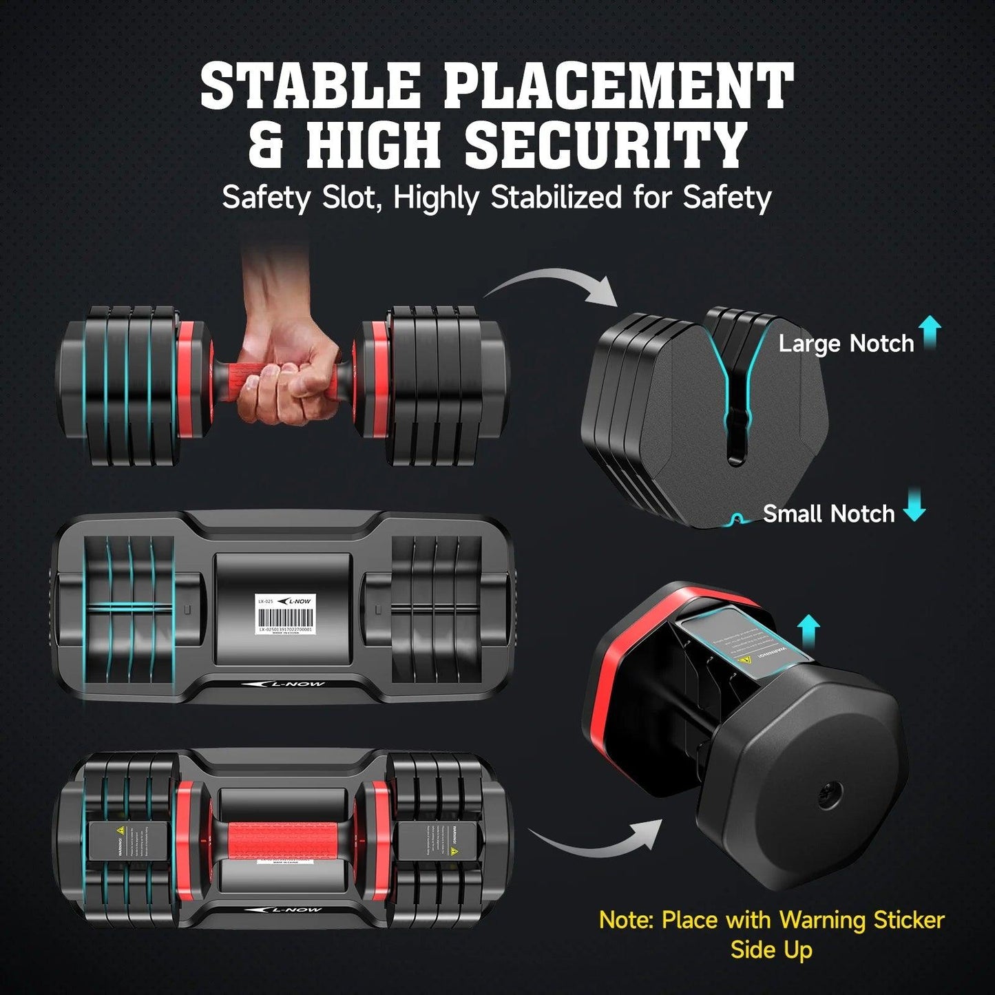 110LB Adjustable Dumbbells with High Quality Tray 15Lb to 55Lb Adjustable Dumbbell for Home Gym Exercise Equipment, ‌‌Christmas Gift